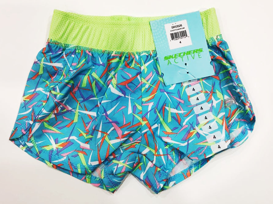 Skechers Active Short Confetti/neon kiwi (Size 4) - ADDROS.COM